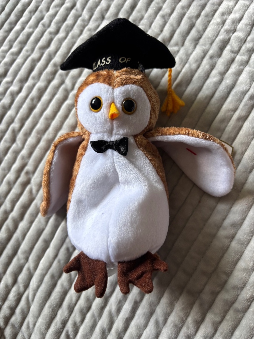Ty Beanie Baby Wisest Owl Graduation Class of 2005 (read description)
